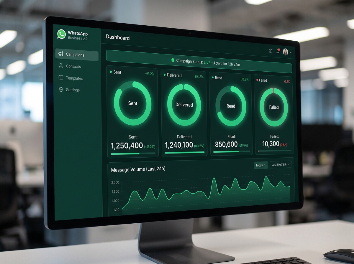 Dashboard de analytics com métricas em tempo real